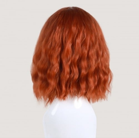 Uniwigs Blaze Copper Red Wavy Synthetic Lace Front Wig - Picture 3 of 4